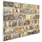 vidaXL Panouri de perete 3D, model cărămidă, multicolor, 10 buc., EPS vidaXL Panouri de perete 3D, model cărămidă, multicolor, 10 buc., EPS
