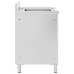 vidaXL Dulap pentru chiuvetă comercial, 60x60x96 cm, oțel inoxidabil