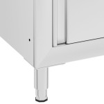 vidaXL Dulap pentru chiuvetă comercial, 60x60x96 cm, oțel inoxidabil