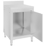 vidaXL Dulap comercial cu blat de lucru, 60x60x96 cm, oțel inoxidabil vidaXL Dulap comercial cu blat de lucru, 60x60x96 cm, oțel inoxidabil