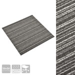 vidaXL Plăci de pardoseală, 20 buc., antracit cu dungi, 50x50 cm, 5 m² vidaXL Plăci de pardoseală, 20 buc., antracit cu dungi, 50x50 cm, 5 m²
