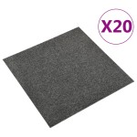 vidaXL Plăci de pardoseală, 20 buc., antracit, 50 x 50 cm, 5 m² vidaXL Plăci de pardoseală, 20 buc., antracit, 50 x 50 cm, 5 m²