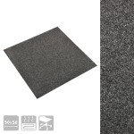 vidaXL Plăci de pardoseală, 20 buc., antracit, 50 x 50 cm, 5 m² vidaXL Plăci de pardoseală, 20 buc., antracit, 50 x 50 cm, 5 m²