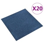 vidaXL Plăci de pardoseală, 20 buc., albastru închis, 50 x 50 cm, 5 m² vidaXL Plăci de pardoseală, 20 buc., albastru închis, 50 x 50 cm, 5 m²