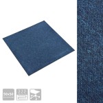 vidaXL Plăci de pardoseală, 20 buc., albastru închis, 50 x 50 cm, 5 m² vidaXL Plăci de pardoseală, 20 buc., albastru închis, 50 x 50 cm, 5 m²