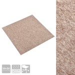 vidaXL Plăci de pardoseală, 20 buc., bej, 50 x 50 cm, 5 m² vidaXL Plăci de pardoseală, 20 buc., bej, 50 x 50 cm, 5 m²