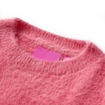 Pulover pentru copii tricotat, roz antichizat, 116