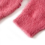 Pulover pentru copii tricotat, roz antichizat, 140