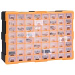 vidaXL Organizator cu 64 de sertare, 52 x 16 x 37,5 cm vidaXL Organizator cu 64 de sertare, 52 x 16 x 37,5 cm