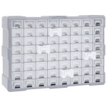 vidaXL Organizator cu 64 de sertare, 52 x 16 x 37,5 cm vidaXL Organizator cu 64 de sertare, 52 x 16 x 37,5 cm