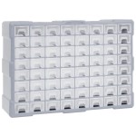 vidaXL Organizator cu 64 de sertare, 52 x 16 x 37,5 cm vidaXL Organizator cu 64 de sertare, 52 x 16 x 37,5 cm