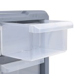 vidaXL Organizatoare cu 12 sertare, 2 buc., 26,5 x 16 x 26 cm