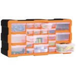 vidaXL Organizator cu 22 de sertare, 49 x 16 x 25,5 cm vidaXL Organizator cu 22 de sertare, 49 x 16 x 25,5 cm