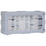 vidaXL Organizator cu 22 de sertare, 49 x 16 x 25,5 cm vidaXL Organizator cu 22 de sertare, 49 x 16 x 25,5 cm