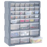 vidaXL Organizator cu 39 de sertare, 38 x 16 x 47 cm vidaXL Organizator cu 39 de sertare, 38 x 16 x 47 cm