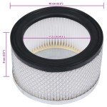 vidaXL Filtre HEPA pentru aspirator de cenușă, 2 buc., lavabile vidaXL Filtre HEPA pentru aspirator de cenușă, 2 buc., lavabile