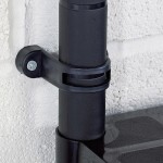 vidaXL Raft de depozitare cu 4 polițe, negru, 61x30,5x130 cm, plastic vidaXL Raft de depozitare cu 4 polițe, negru, 61x30,5x130 cm, plastic