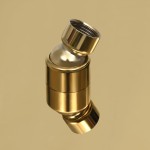 vidaXL Cap de duș rotund tip ploaie, auriu, 25 cm, oțel inoxidabil vidaXL Cap de duș rotund tip ploaie, auriu, 25 cm, oțel inoxidabil