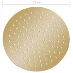 vidaXL Cap de duș rotund tip ploaie, auriu, 25 cm, oțel inoxidabil vidaXL Cap de duș rotund tip ploaie, auriu, 25 cm, oțel inoxidabil
