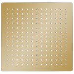 vidaXL Cap de duș tip ploaie pătrat, auriu, 25x25 cm, oțel inoxidabil vidaXL Cap de duș tip ploaie pătrat, auriu, 25x25 cm, oțel inoxidabil
