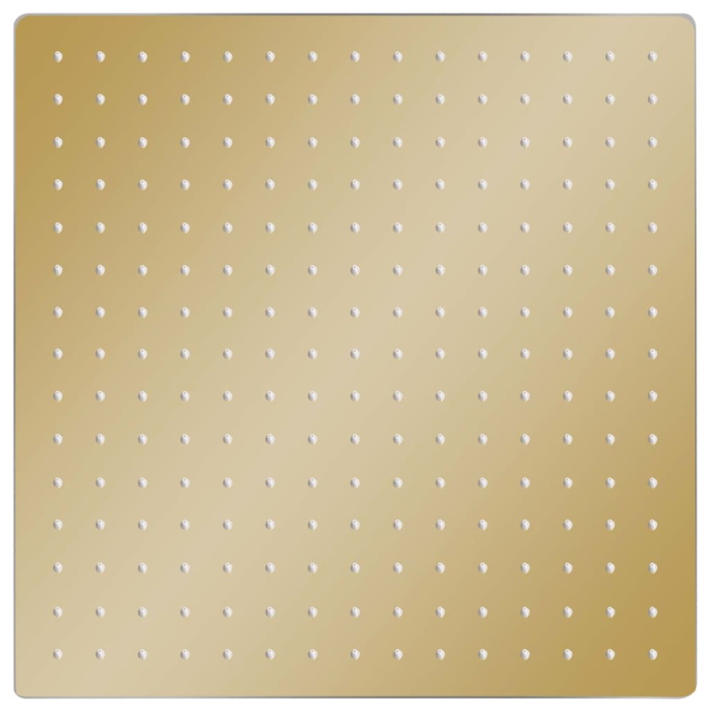 vidaXL Cap de duș tip ploaie pătrat, auriu 40 x 40 cm oțel inoxidabil