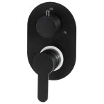 vidaXL Sistem de duș, negru, oțel inoxidabil 201 vidaXL Sistem de duș, negru, oțel inoxidabil 201