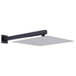 vidaXL Braț suport de duș, pătrat, negru, 40 cm, oțel inoxidabil 201 vidaXL Braț suport de duș, pătrat, negru, 40 cm, oțel inoxidabil 201