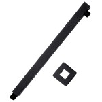 vidaXL Braț suport de duș, pătrat, negru, 40 cm, oțel inoxidabil 201 vidaXL Braț suport de duș, pătrat, negru, 40 cm, oțel inoxidabil 201