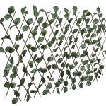 vidaXL Garduri cu zăbrele, frunze artificiale, 5 buc.,180x30cm, salcie vidaXL Garduri cu zăbrele, frunze artificiale, 5 buc.,180x30cm, salcie