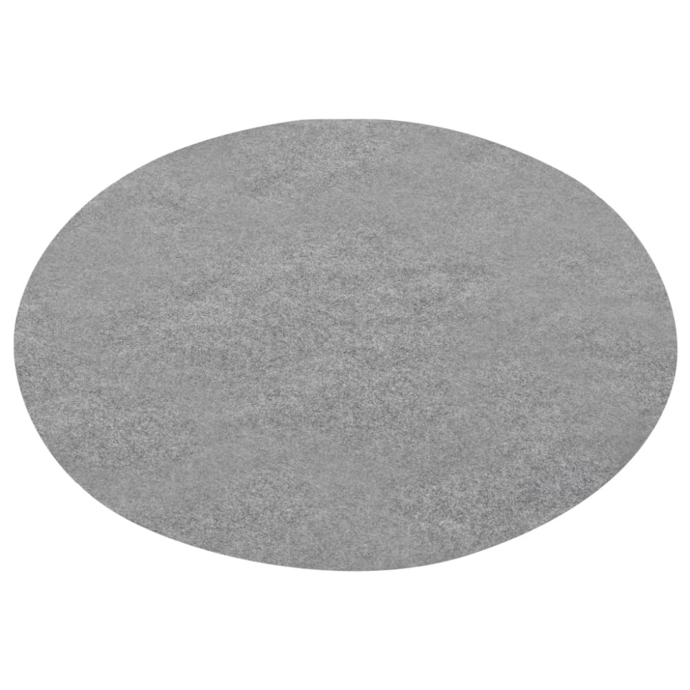 vidaXL Gazon artificial cu crampoane, gri, diam. 95 cm, rotund