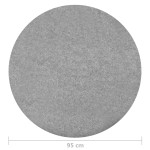 vidaXL Gazon artificial cu crampoane, gri, diam. 95 cm, rotund vidaXL Gazon artificial cu crampoane, gri, diam. 95 cm, rotund