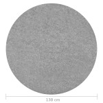 vidaXL Gazon artificial cu crampoane diam 130 cm, gri rotund vidaXL Gazon artificial cu crampoane diam 130 cm, gri rotund