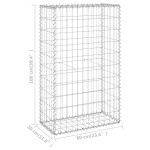 vidaXL Perete gabion cu capace, 60 x 30 x 100 cm, oțel galvanizat