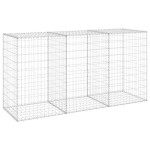 vidaXL Perete gabion cu capace, 200 x 60 x 100 cm, oțel galvanizat vidaXL Perete gabion cu capace, 200 x 60 x 100 cm, oțel galvanizat
