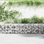 vidaXL Perete gabion cu capace, 900 x 30 x 50 cm, oțel galvanizat vidaXL Perete gabion cu capace, 900 x 30 x 50 cm, oțel galvanizat
