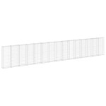 vidaXL Perete gabion cu capace, 900 x 30 x 150 cm, oțel galvanizat vidaXL Perete gabion cu capace, 900 x 30 x 150 cm, oțel galvanizat