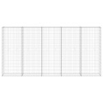 vidaXL Perete gabion cu capace, 300 x 30 x 150 cm, oțel galvanizat vidaXL Perete gabion cu capace, 300 x 30 x 150 cm, oțel galvanizat