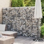 vidaXL Perete gabion cu capace, 300 x 30 x 200 cm, oțel galvanizat vidaXL Perete gabion cu capace, 300 x 30 x 200 cm, oțel galvanizat