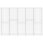 vidaXL Perete gabion cu capace, 300 x 30 x 200 cm, oțel galvanizat vidaXL Perete gabion cu capace, 300 x 30 x 200 cm, oțel galvanizat