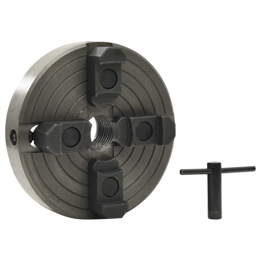 vidaXL Mandrină pentru lemn 4 fălci conexiune M33 negru 150x63 mm oțel