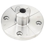 vidaXL Set de mandrine pentru lemn autocentrante, 3,75 inci, oțel