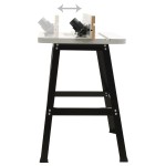 vidaXL Masă router, 81x61x88 cm, oțel si MDF
