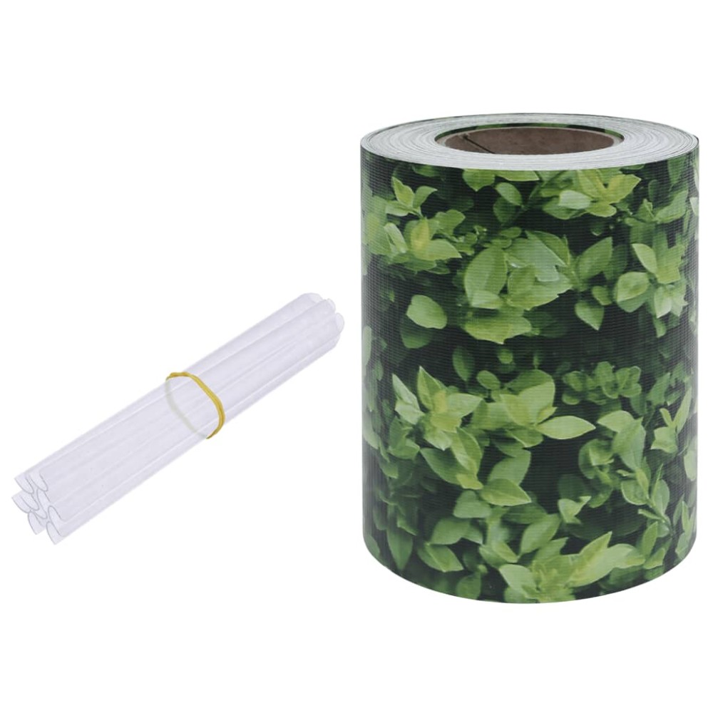 vidaXL Panou de intimitate grădină, verde, 70 x 0,19 m, PVC