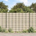 vidaXL Panou de intimitate grădină, crem, 70x0,19 m, PVC vidaXL Panou de intimitate grădină, crem, 70x0,19 m, PVC