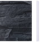 vidaXL Panou intimitate grădină, gri, 35 x 0,19 m, PVC, aspect piatră vidaXL Panou intimitate grădină, gri, 35 x 0,19 m, PVC, aspect piatră