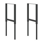 vidaXL Cadre banc lucru reglabile 2 buc. negru 55x(69-95,5) cm metal vidaXL Cadre banc lucru reglabile 2 buc. negru 55x(69-95,5) cm metal