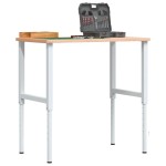 vidaXL Cadre banc lucru reglabile, 2 buc., gri, 55x(69-95,5) cm, metal vidaXL Cadre banc lucru reglabile, 2 buc., gri, 55x(69-95,5) cm, metal