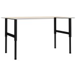vidaXL Cadre banc lucru reglabile 2 buc. negru 85x(69-95,5) cm, metal vidaXL Cadre banc lucru reglabile 2 buc. negru 85x(69-95,5) cm, metal