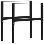 vidaXL Cadre banc lucru reglabile 2 buc. negru 85x(69-95,5) cm, metal vidaXL Cadre banc lucru reglabile 2 buc. negru 85x(69-95,5) cm, metal