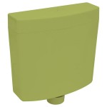 vidaXL Rezervor de toaletă cu admisie de apă pe fund, 3/6 L, măsliniu vidaXL Rezervor de toaletă cu admisie de apă pe fund, 3/6 L, măsliniu